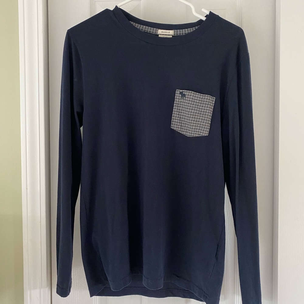 Abercrombie & Fitch Men’s Navy Long Sleeve